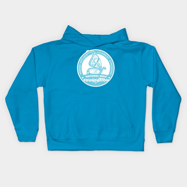 National MALS Foundation Butterfly Logo (Large & Filled) Kids Hoodie by NationalMALSFoundation